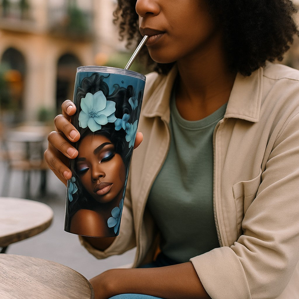 20oz Skinny Tumbler -- Orange Tumbler