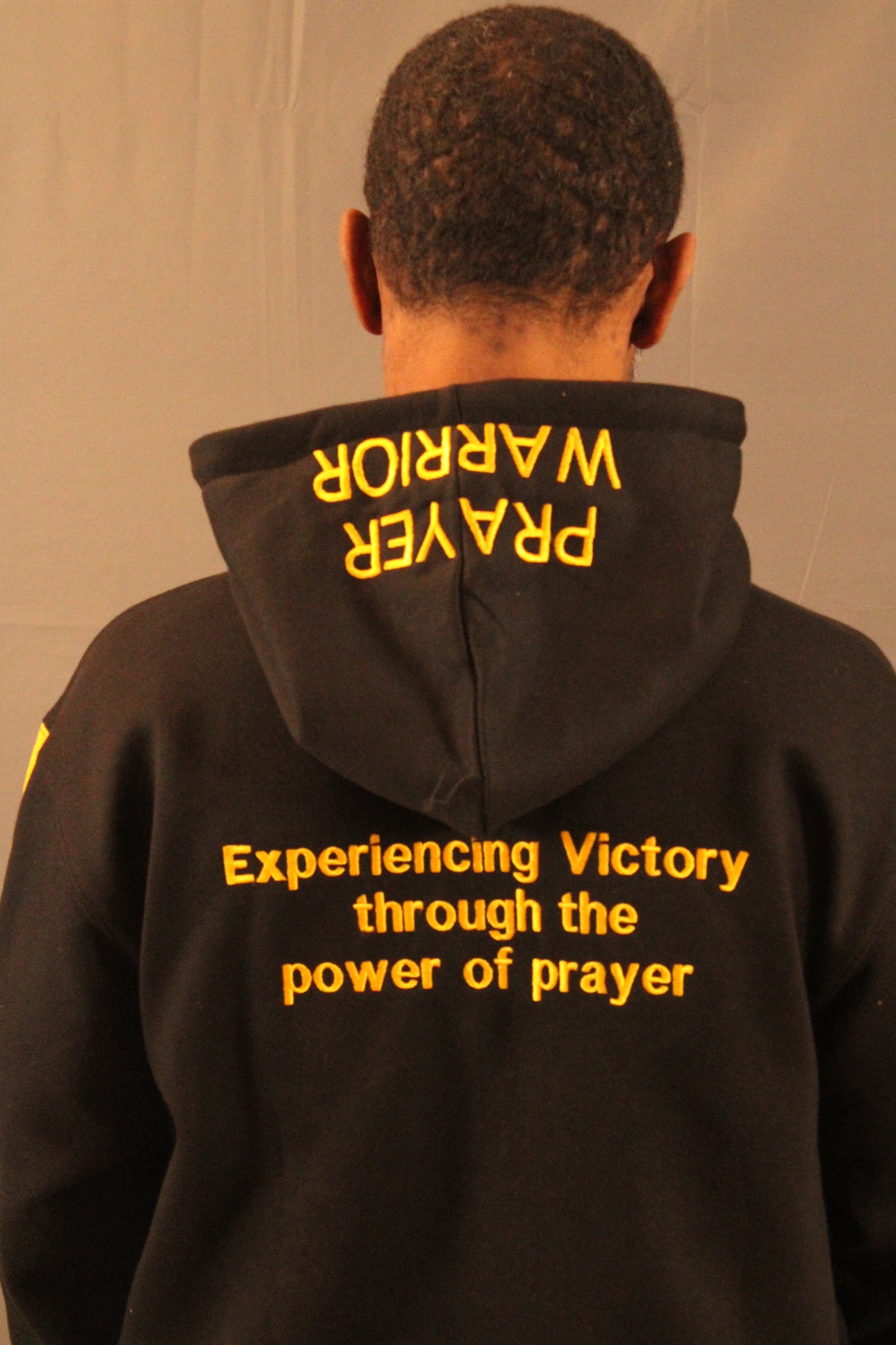 My Testimony Hoodie -- Black/Gold