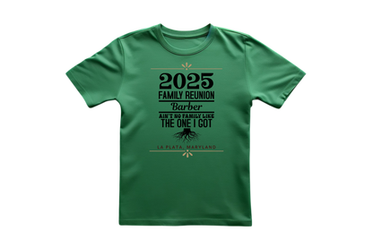 2025 Barber Family Reunion T-shirts