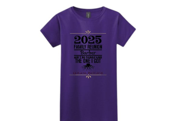 2025 Barber Family Reunion T-shirts