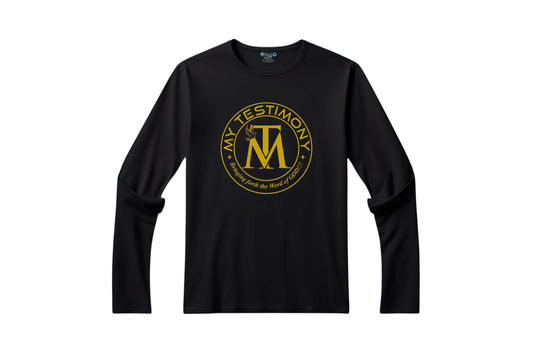 My Testimony Logo -- Long Sleeve T-Shirt -- Black