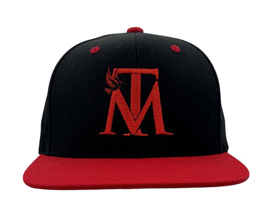 Black-Red w/ Red MT Logo Baseball Cap