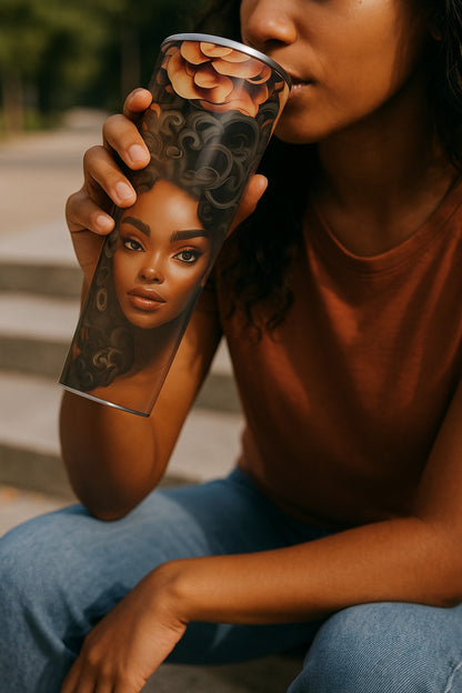20oz Skinny Tumbler -- Orange Tumbler